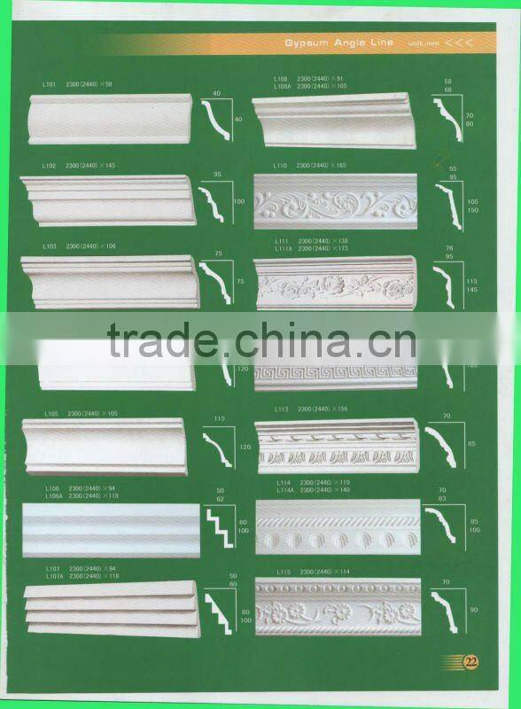 glass fiber reinforced gypsum cornice for ceiling