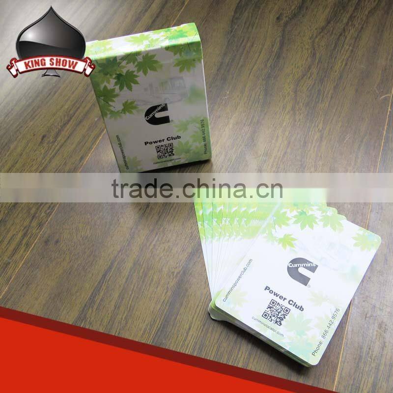 high end poker cards custom for promotional advertising