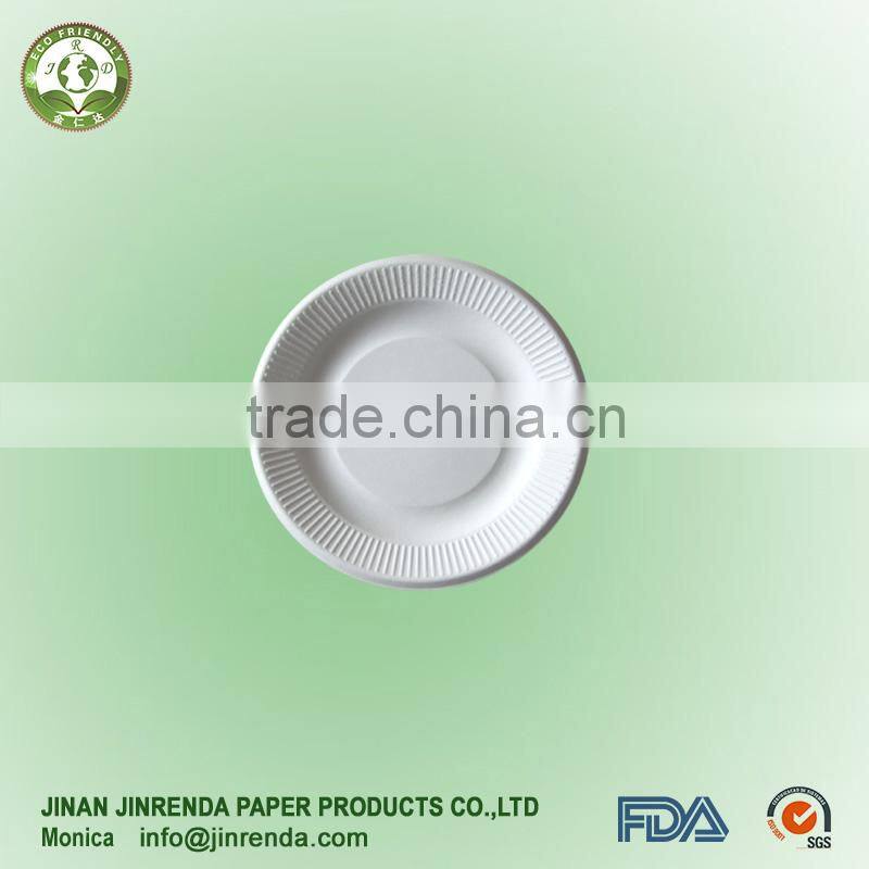 disposable tableware 6 inch Lace Paper Pulp Plate