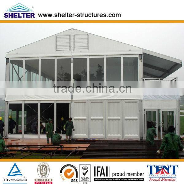 2 storey Acrylic Marquee, two storey solid glass walls tents for sale