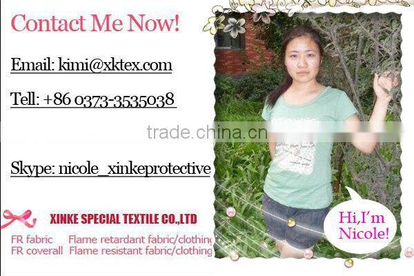 superior quality cvc fireproof fabric for safty workwear