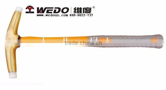 High quality brass nylon hammer; Die forged;China Manufacturer;OEM service; No MOQ