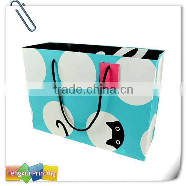 Discount Top-Grade Cute Custom Printed Paper Shopping Bags With Logo