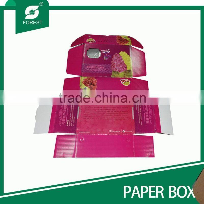 CORRUGATED GRAPE FRUIT BOX/FULL PRINTING FRUIT CARDBOARD BOXES