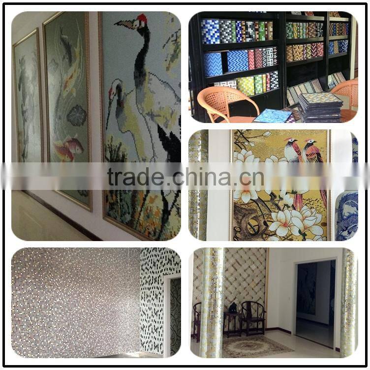 metal look glass mosaic