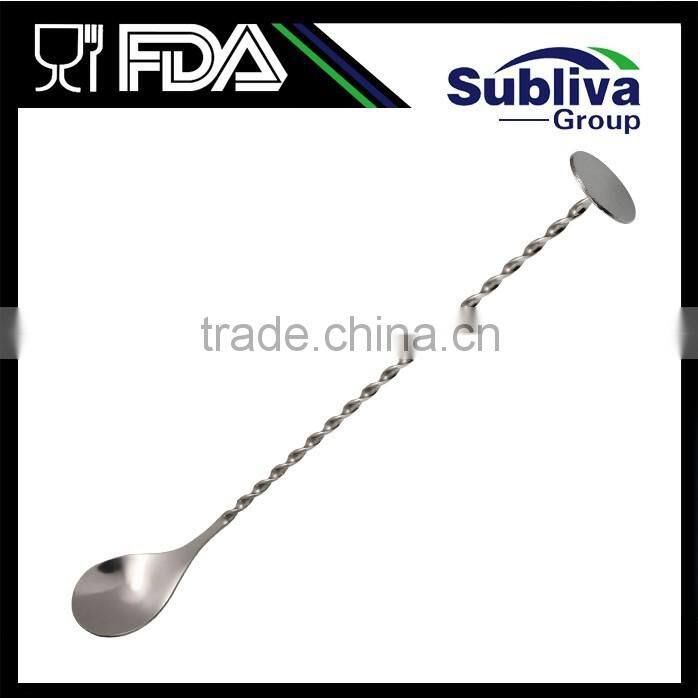 Mixing Bar Spoon, Stainless Steel Shaker Spoon