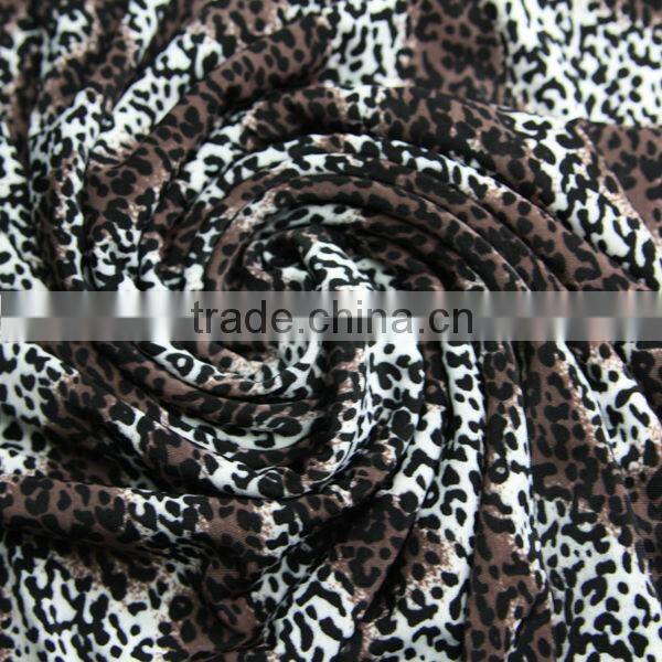 2014 New fancy Polyester spandex stretch knitted fabric	for clothing