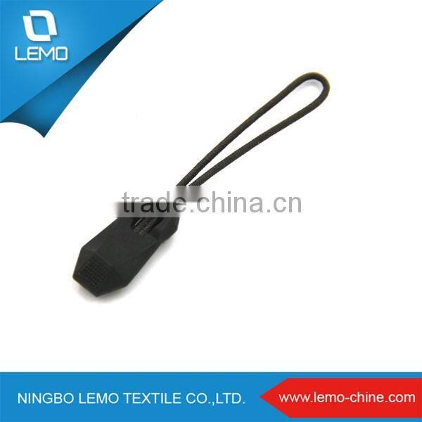 Rubber String Pvc Zip Sport Garment Zipper Puller
