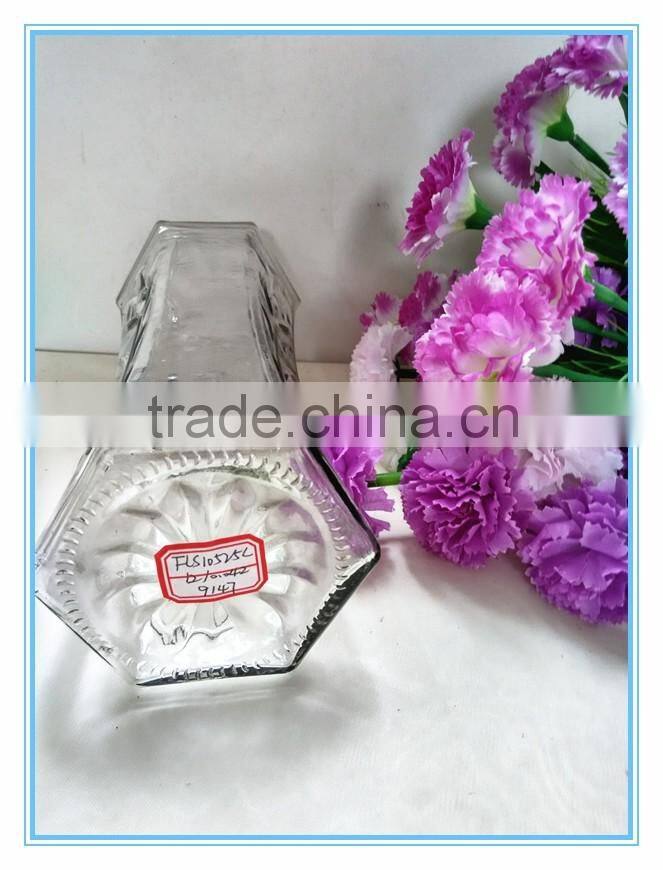 2016 Fulaishan Hot sale machine made clear glass vase for home decoration