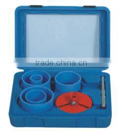 Customized 7Pcs Tungsten CarBide Gritted Hole Saw Kit