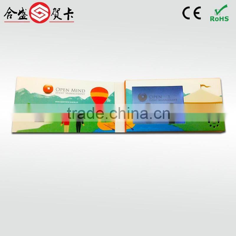 hot sale 2.4"s-video out graphic card,Video occasion greeting cards,business greeting cards for gift