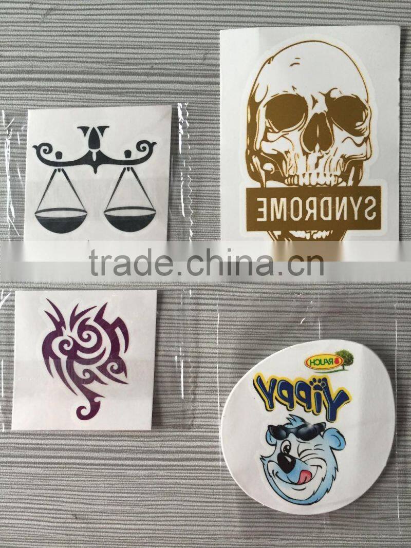 Foil tattoo sticker,temporary tattoo sticker,body tattoo sticker