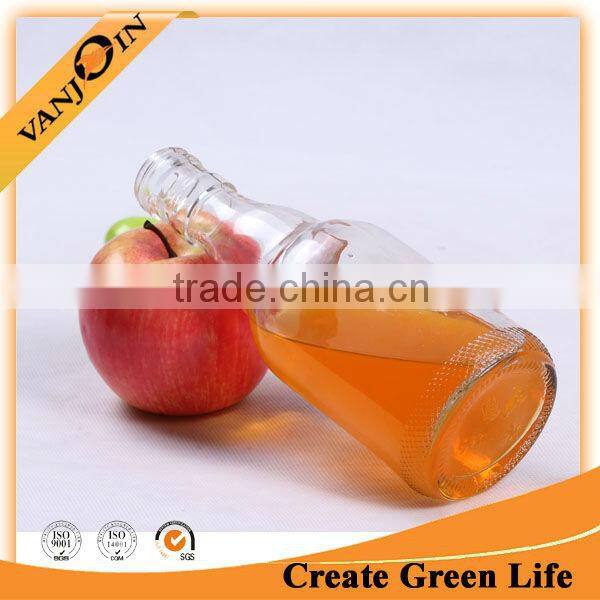 The newest clear decorative glass bottles for liquor