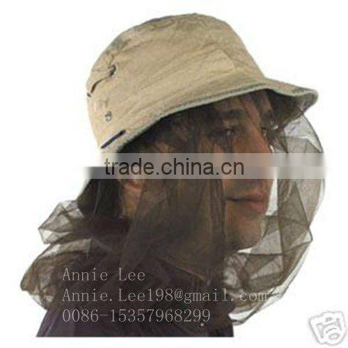 100%polyestey long lasting insecticide treated mosquito head net