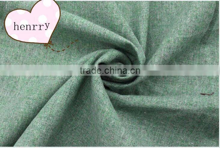 Pure color cotton and linen yarn-dyed pants fabric