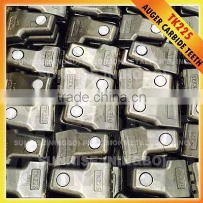 TK225 Foundation Drilling Auger Wear Parts Carbide Teeth