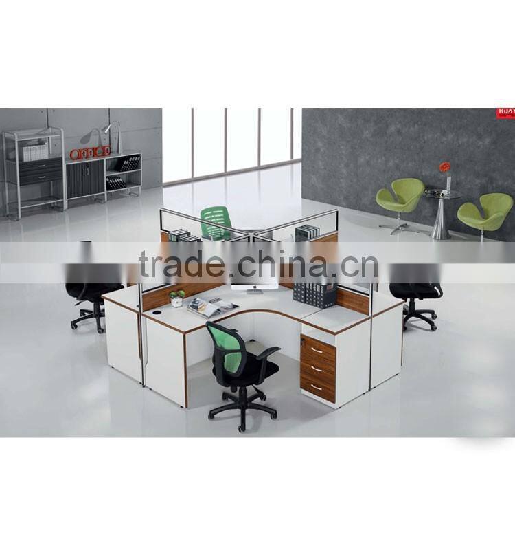 Modular 4 Persons OEM Factory Made Office Workstation