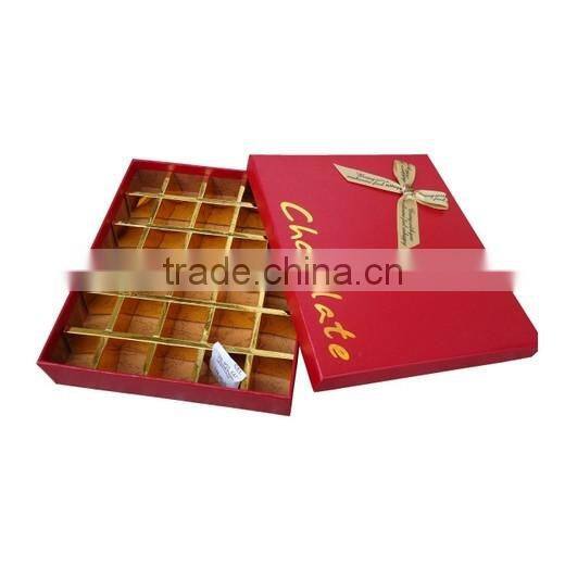 custom handmade paper chocolate box,paper chocolate packaging box, cardboard chocolate gift box with bow