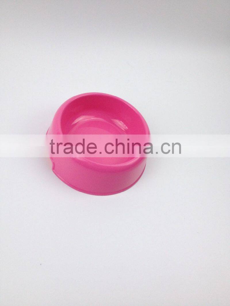 New muti-color Custom wholesale high quality Pet water feeder bowl good quality cheap plastic round bowl for dog and cat