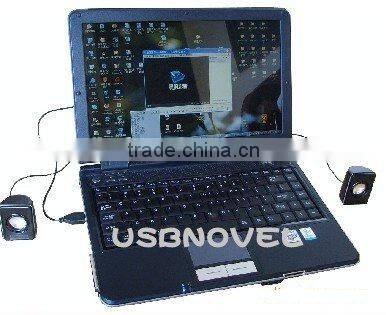 USB mini speaker with two loudspeakers-black