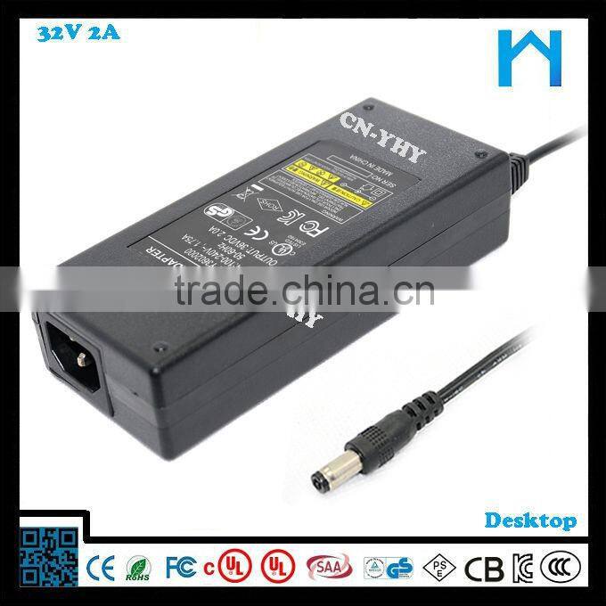 High quality laptop 36v 2a 72w ac dc power adapter