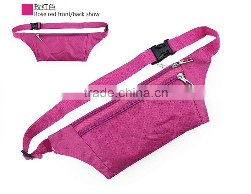 2015 Unisex Waist Belt Bag Travel Sports Pack Hiking Running Belt Pack;fany pack running waist bags flashing sport running belt