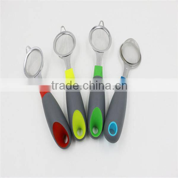Colorful handle mini stainless steel colander