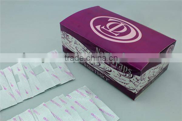 pre-cut nail arts wrap foil sheet for UV gel polish remover with cotton pad
