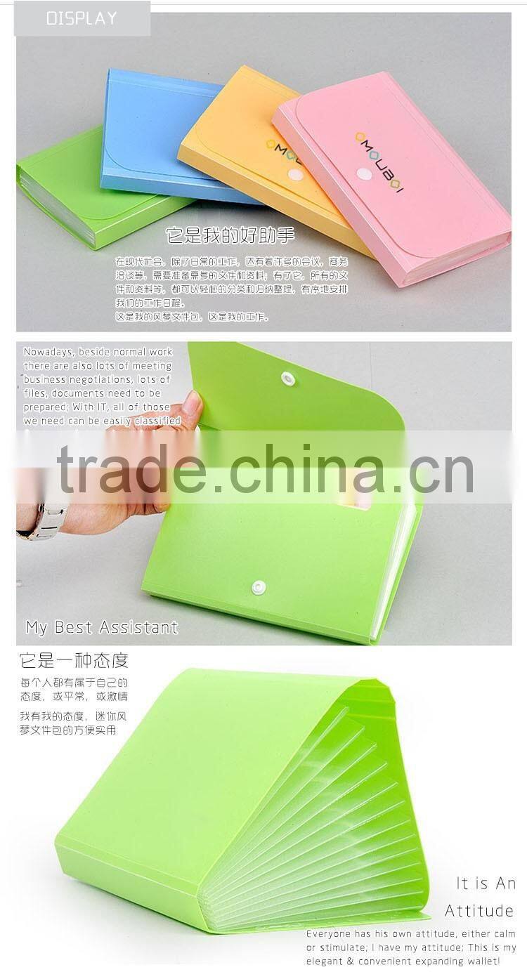 2016 new design custom file folder briefcase