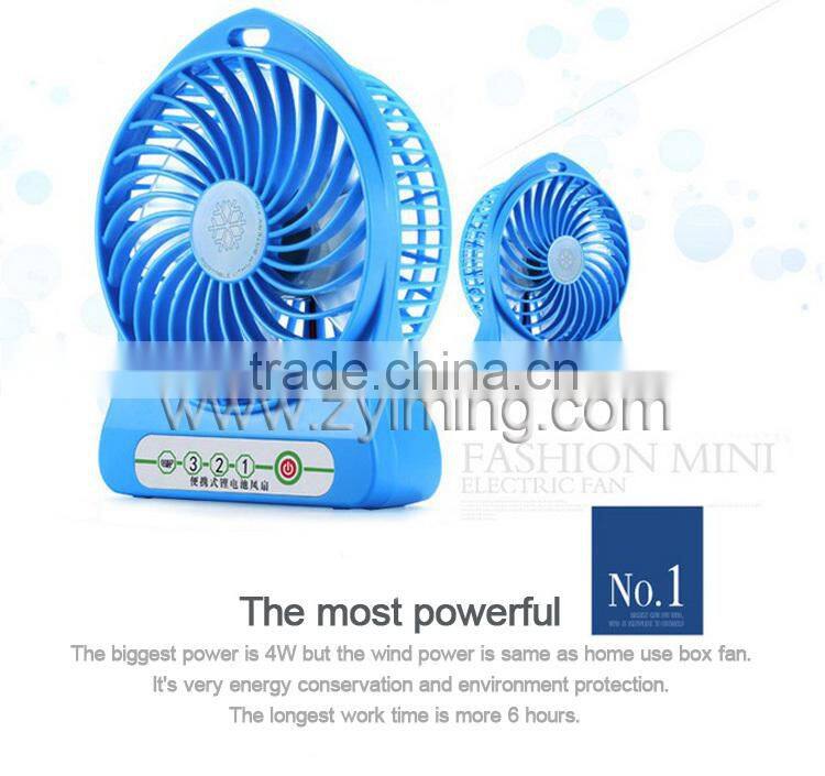 Zyiming hot sell fashionable gift usb fan YM-F98 mini cooling fan with powerful wind