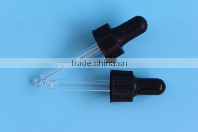 glass dropper with glass pipette for essential oil bottle