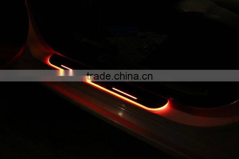 new trending led door sill scuff plate for ford focu.s door sill plate light led door moving scuff light