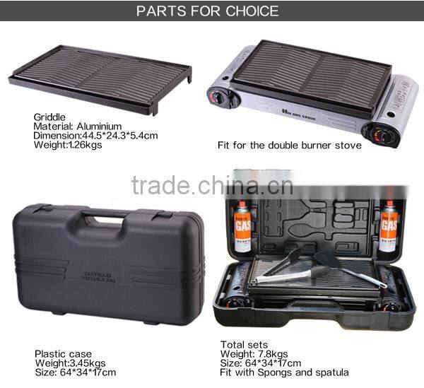 Outdoor and indoor gas stove 2 burner