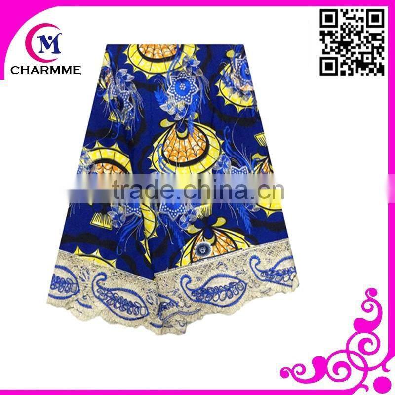 Most Fashion Design Newest Wax Lace African Wax fabric Lace for making Beautiful Ladies Dress