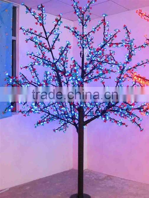 Outdoor light up flower decoration led cherry blossom solar tree light