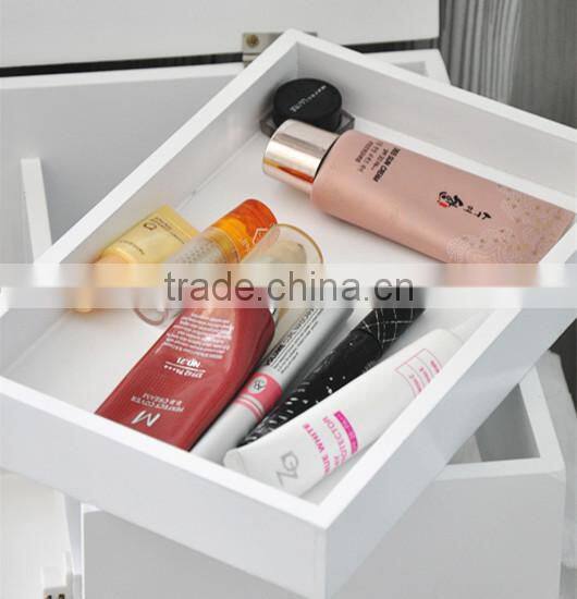 wood furniture modern foldable dressing table with drawers
