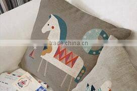 new super soft linen cotton animal print cushion