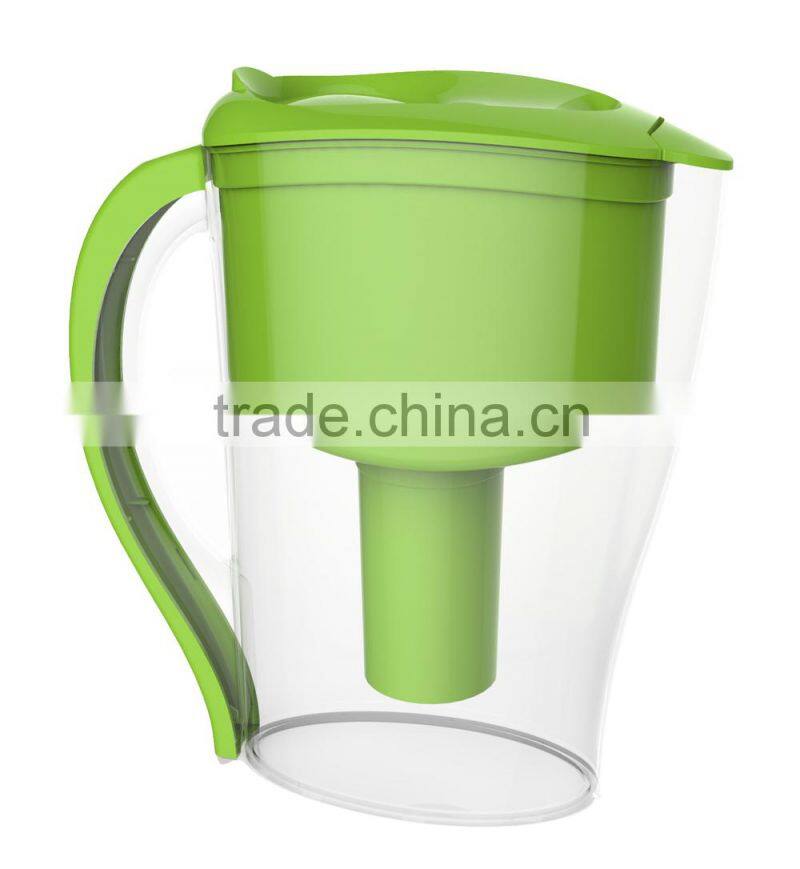 2.5L alkaline water filter pitcher, water ionizer pitcher with filter, BPA free