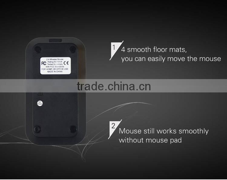 Ultra slim 2.4g rechargeable advanced wireless optical mouse for computer