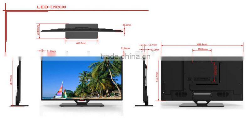 Hot sale19"-42inch flat screen/2*USB E LED TV model no.E9100