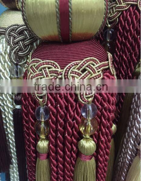 Alibaba china curtain bullion tassel tieback