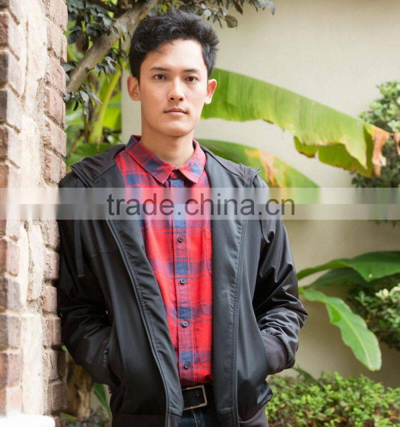 plain black windbreaker jacket