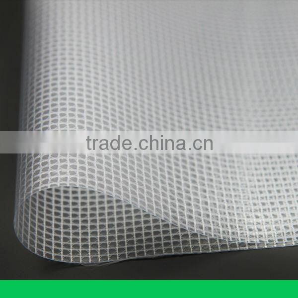 200*300D,used for Document bags and folders,Top Sales PVC Transparent mesh fabric