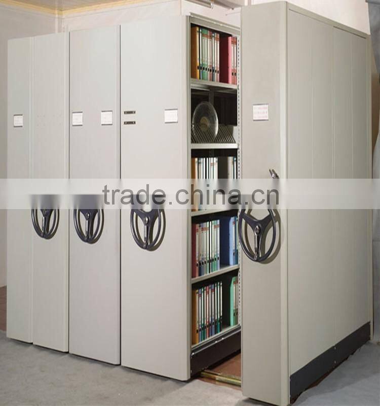 Steelite Sliding Mass Compact Metal School Library Removable Book Mobile Shelving