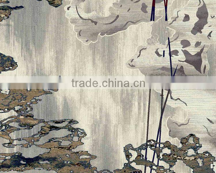 Elegant Chinese painting style carpet for decoration
