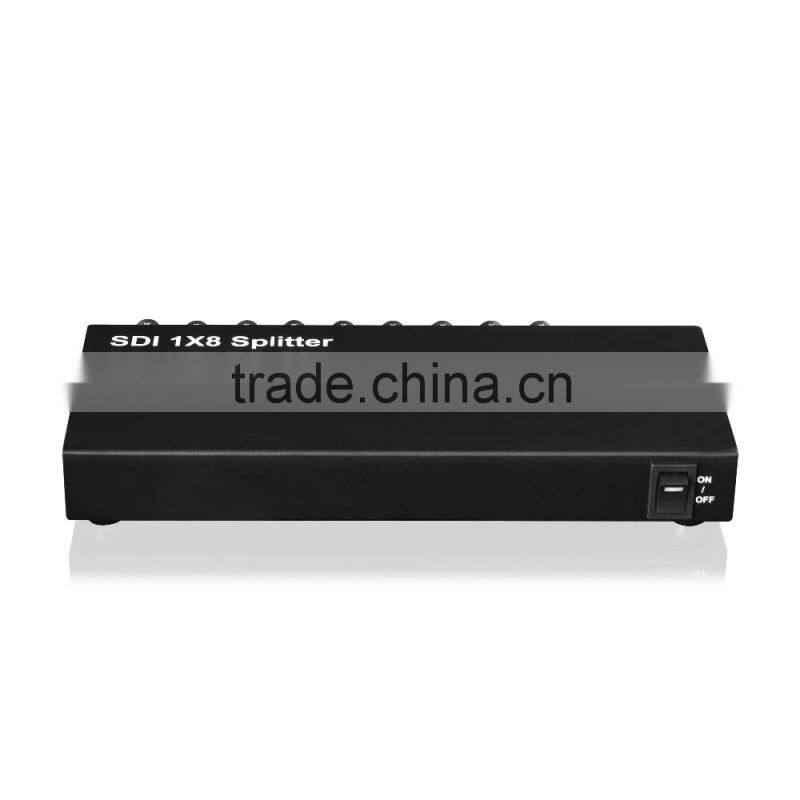 Premium SDI 1X8 Splitter SDI 1 input 8 outplut Supports 3G-SDI HD-SDI SD-SDI 100M Full HD SDI shopping made in China