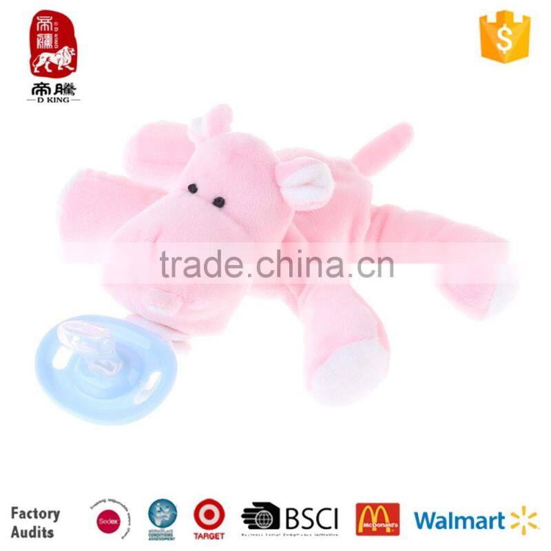 Promotional hot selling Fashional Style plush toys with nipple