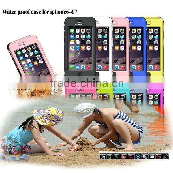 Full Sealed IP68 Underwater Waterproof Case With Home Button for iPhone 6 6S 4.7Inch