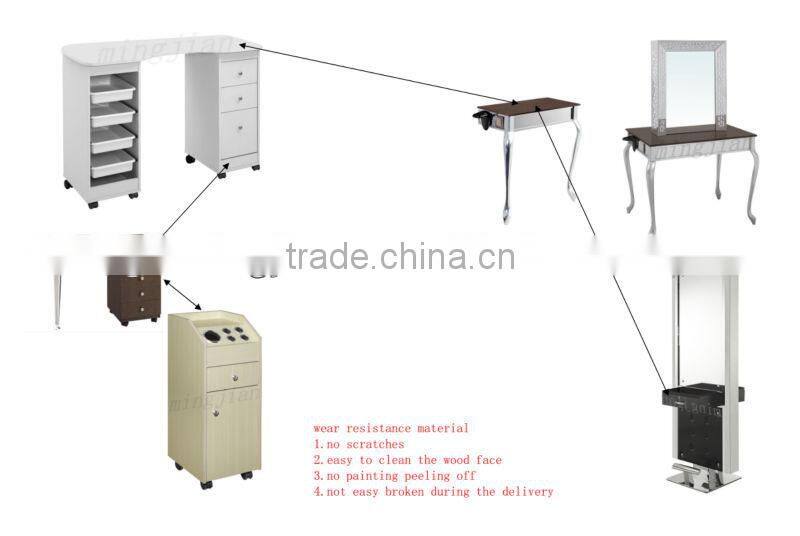 USA hot sale salon wooden trolleys