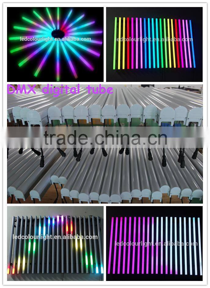 outdoor wall light tube /rgb led tube light for building facade decoration